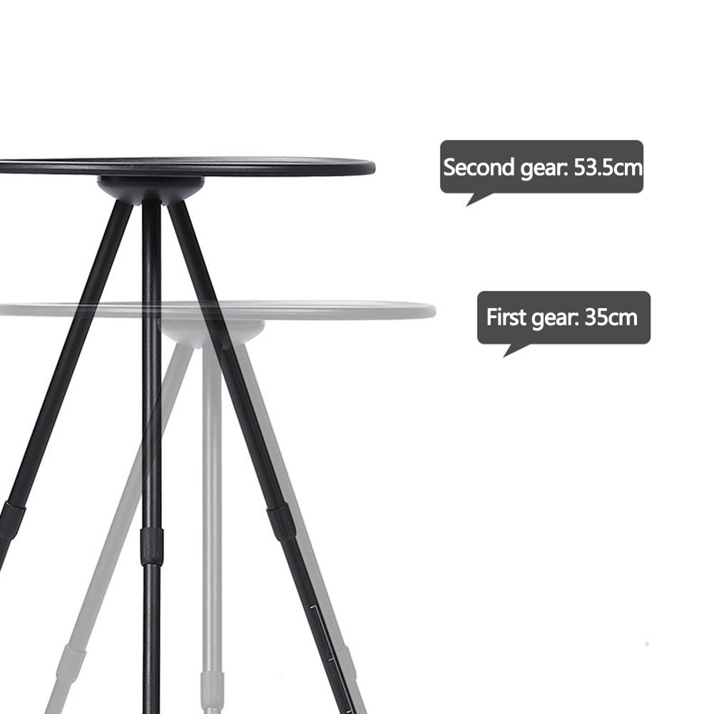 Camping Folding Table Portable Foldable Outdoor Furniture Aluminum Alloy Fishing Desk Telescopic Adjustable Triangular for Home