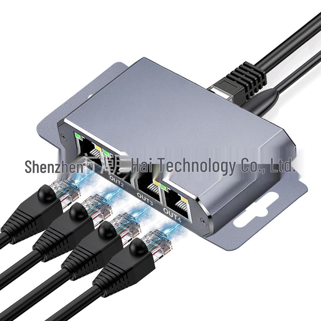 1000 Mbps Gigabit Network Switch Splitter: 1-In-2-Out and 1-In-4-Out