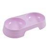 1Pc  Macaron Color Pet Bowl Plastic Cat and Dog Double Bowl Pet Supplies Accessories Cat Food Bowl  Pet Products