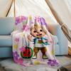 Cocomelon Theme Printed Blanket Perfect For Couch Bed Travel Outdoor Use Machine Washable Cozy Durable
