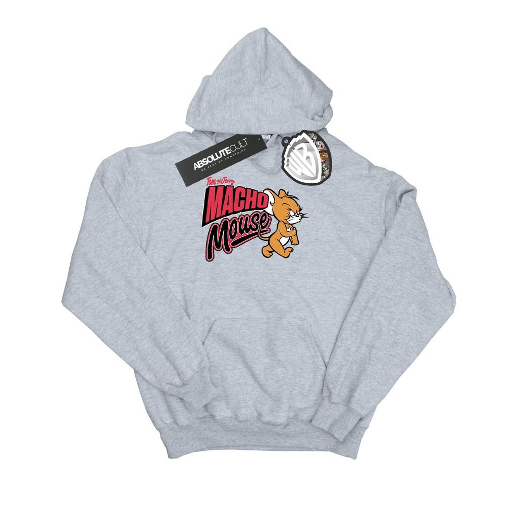 Tom And Jerry Mens Macho Mouse Hoodie