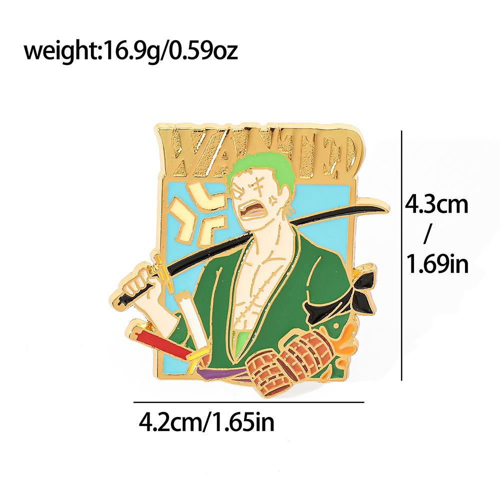 191 Spot ONE PIECE Brooch Riman Metal Badge Luffy Pirates One Piece Pin Accessories