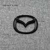 Gloss Black Logo ABS Chrome Black Car Front Hood Emblem Bonnet Badge Rear Trunk Badge For MAZDA CX-5 MAZDA3 AXELA MAZD6 MAZDA5 vf2
