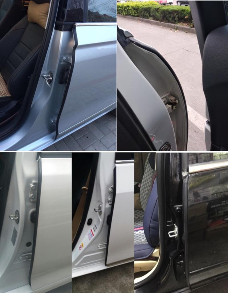 2X80cm B Type B Pillar Car Rubber Seal Strip Anti-Noise Dustproof 3M EPDM Rubber