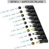 Universal 34pcs DC Connectors Plug Kit DC Power Adapter Connector, 5.5 x 2.1mm Female Base niversal DC plugs power converter