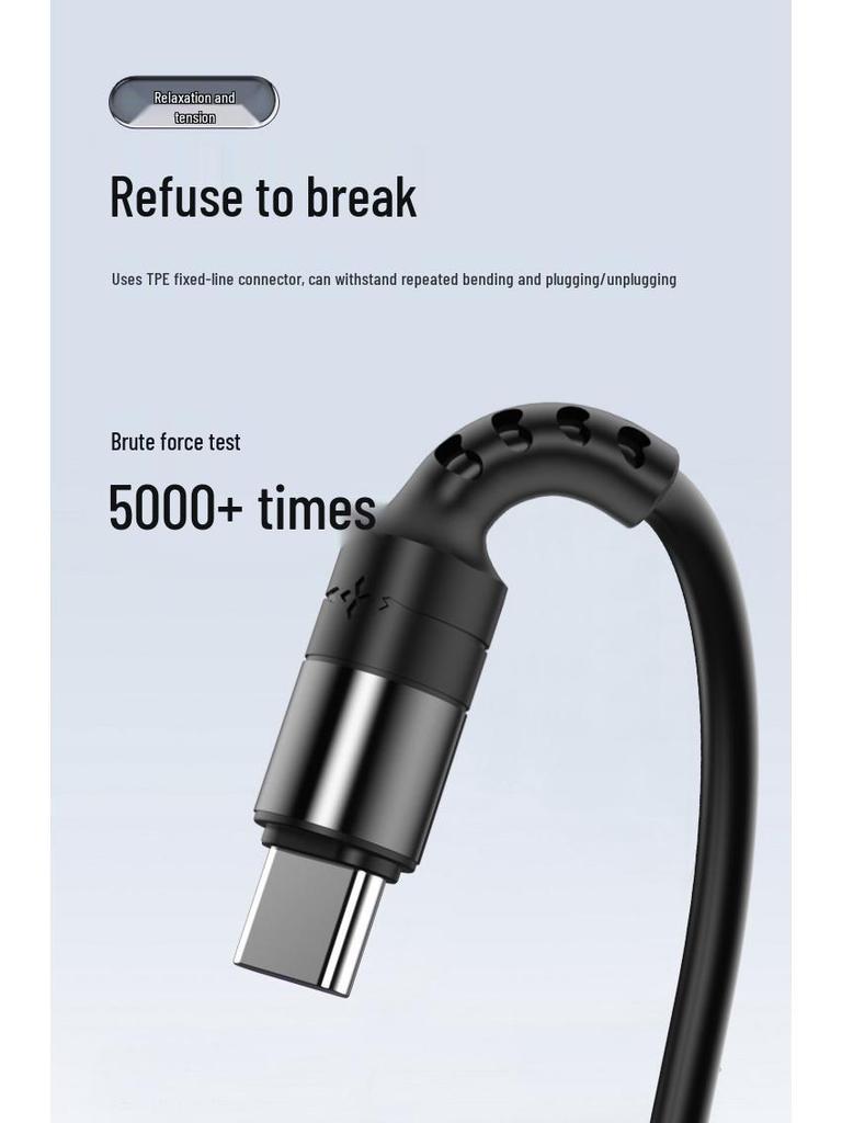 6A Retractable Multi-Device Super Fast Charging Cable with Three Connectors - Customizable Logo Option