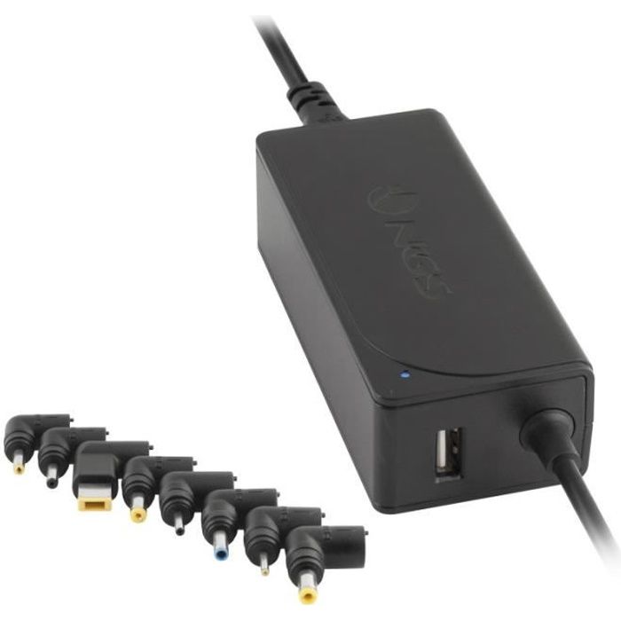 Chargeur Universel - NGS - W-45W - 8 Embouts - 45W - Design Compact