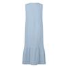 Summer Women Maxi Dress Sleeveless V Neck Button Down Loose Casual