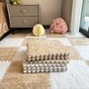 10Pcs Carpet Squares Puzzle Floor Mat Plush Interlocking Carpet Tiles Fluffy Area Rugs Protective Floor Tiles Exercise Play Mat