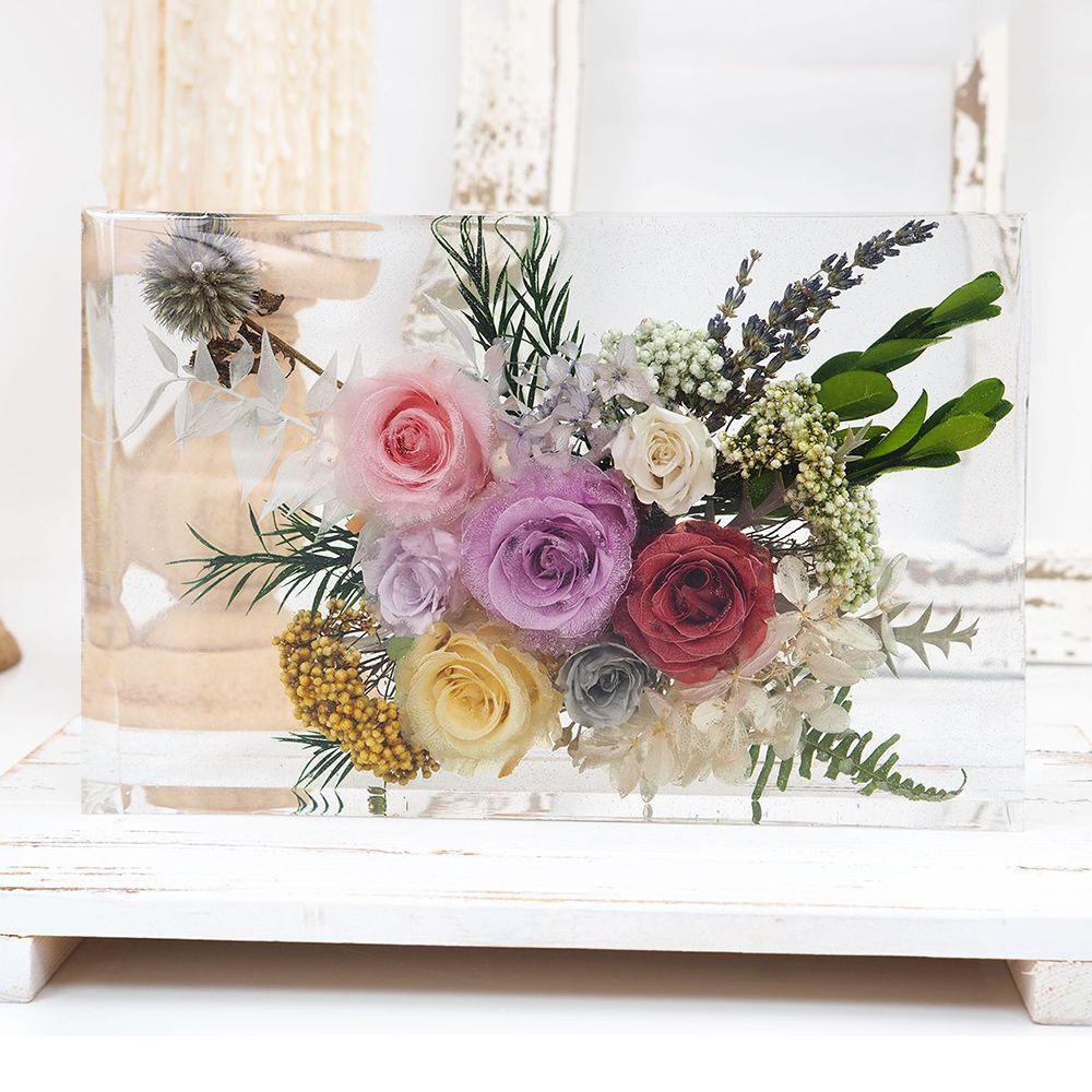 Art Toy Gift Handcraft Heart Round Rectangle Resin Epoxy Mould Geometry Specimen Silicone Mold