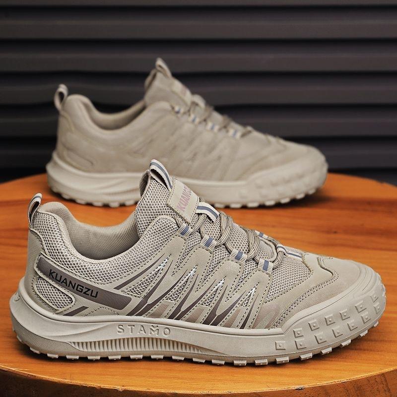 New Trendy Men's Shoes Summer Breathable Wear-resistant Hiking Shoes Outdoor Climbing Shoe Male Sneakers Non Slip Running Shoe