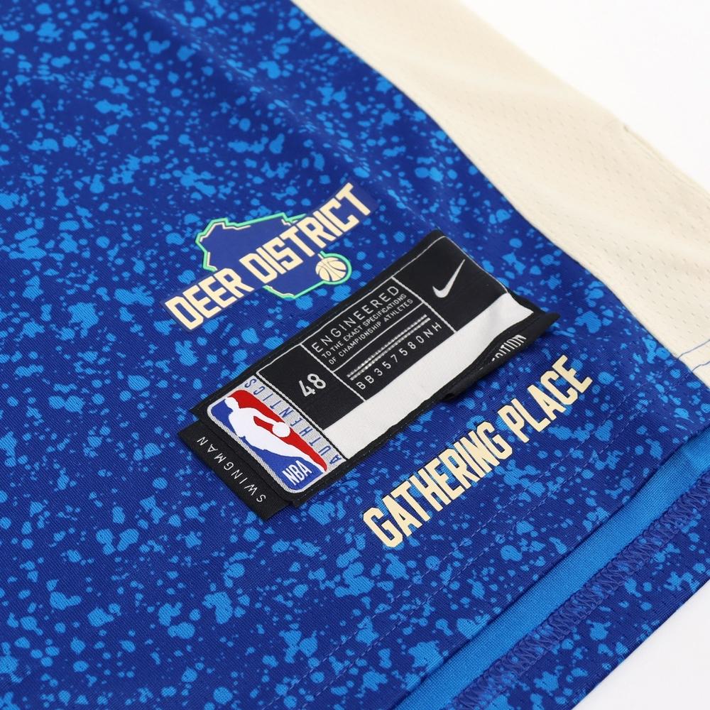 Nike NBA Milwaukee Bucks Giannis Antetokounmpo City Edition 23/24 Swingman Jersey Multicolor Men Streetwear DX8509-407