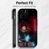 FF Anime S-SHINRA Post Gedruckt Handyhülle Für iPhone17,16,15,14,13,12 Plus,Max Weiches Silikon Schwarze Hülle