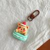 Lovely Cartoon Little Bear Keychain For Women Girls Cute Sweet Backpack Decoration Kawaii Car Keyring Accessories Couple Gift