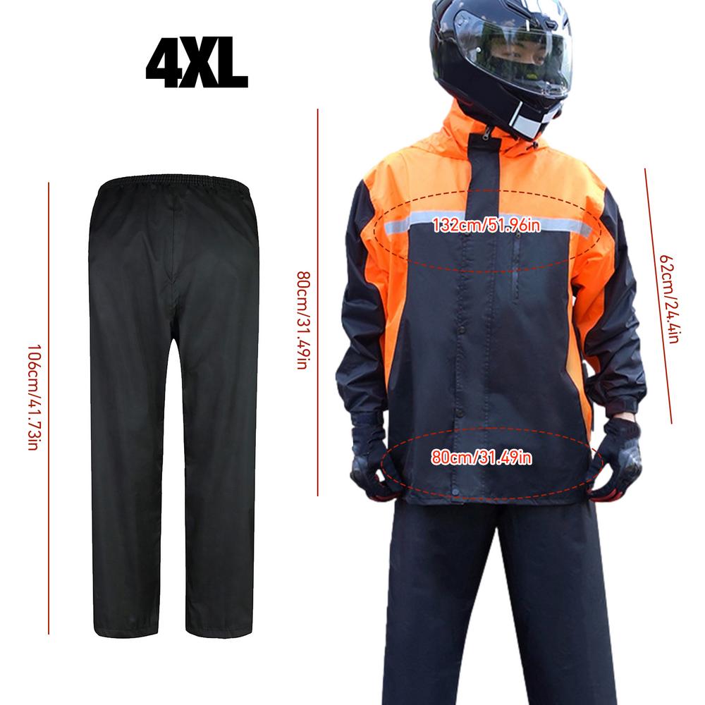 

M-4XL Дождевик Для Мотоциклиста Куртка Для Мужчин Дождевые Штаны Комплект Со Светоотражающей Полосой Мотоциклетная Одежда От Дождя Мотоциклетный Дождевик
