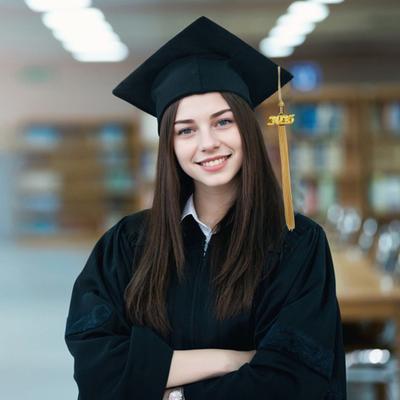 Birrete de graduación para adultos, birrete de soltero, tamaño ajustable, con banda elástica y parte superior plana, con borlas, sello 2025