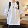 Summer Cotton Loose Shortsleeved Tshirt for Unisex New Style Cartoon Halfsleeved Unisexs Tshirt Unisexs Clothing Base Shirt Soft