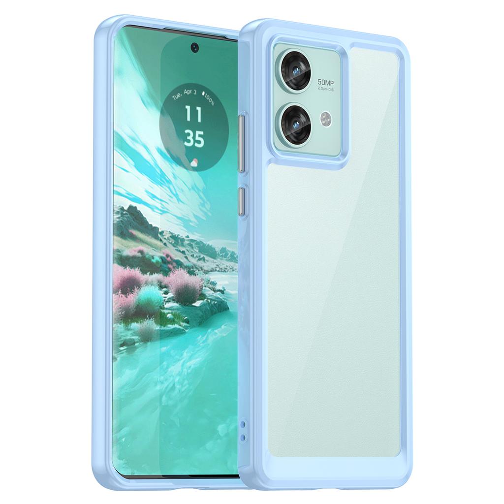 For Motorola Edge 40 Neo 5G Case Anti-scratch TPU+Acrylic Cellphone Back Cover