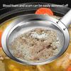 2pcs 304 Stainless Steel Grease Skimmers Spoon Fine Mesh Colander For Efficient Foam Removal Cooking Accessories