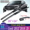 For KIA Cee'd Ceed 2012~2018 2013 2014 2015 2016 JD  Front Windscreen Windshield Wipers Blades Car Accessories Car Wiper Blade