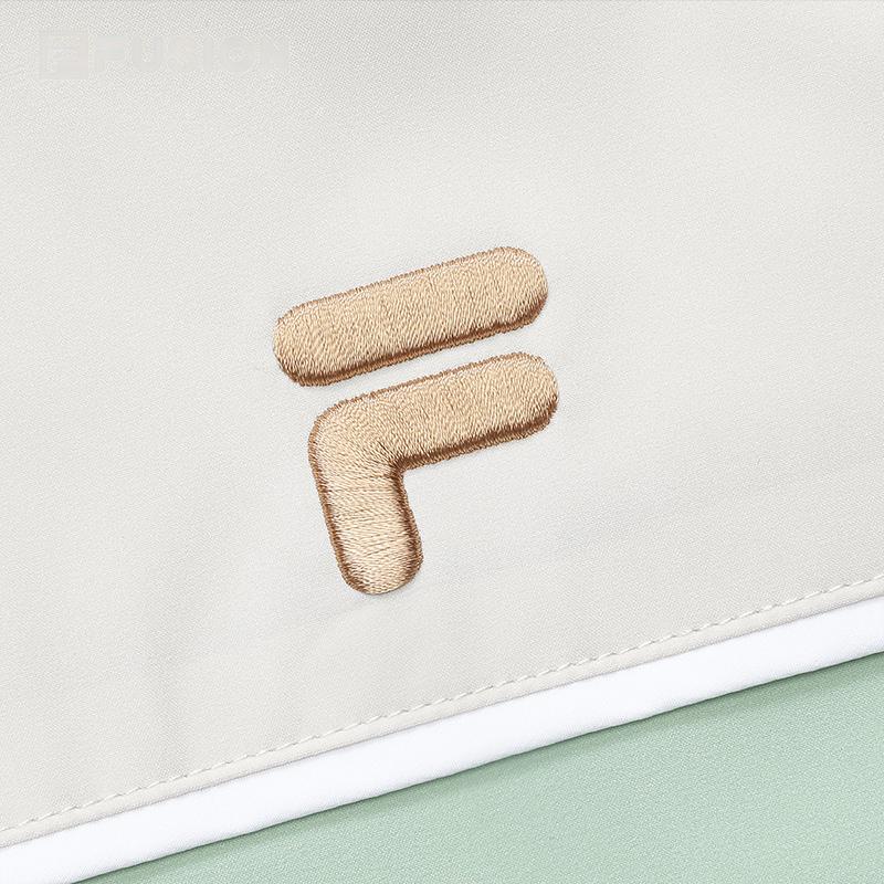 FILA Fleece Hooded Jacket With Large Pockets Women Jackets Milk-Beige T11W316901F-BG
