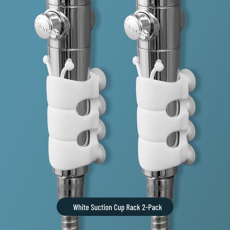 No-Drill Suction Cup Shower Head Holder with Movable Silicone Base