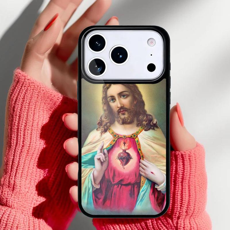 Christian Jesus Phone Case for iPhone 17 16 15 14 13 Pro Max Back Cover for 12 11 Pro Coque