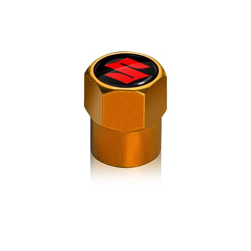 

4Pcs Metal Car Wheel Tires Bolt-in Valve Caps Badge Car Accessories For Suzuki Samurai Ltz 400 Vitara Gsr 600 Jimny Swift Strom