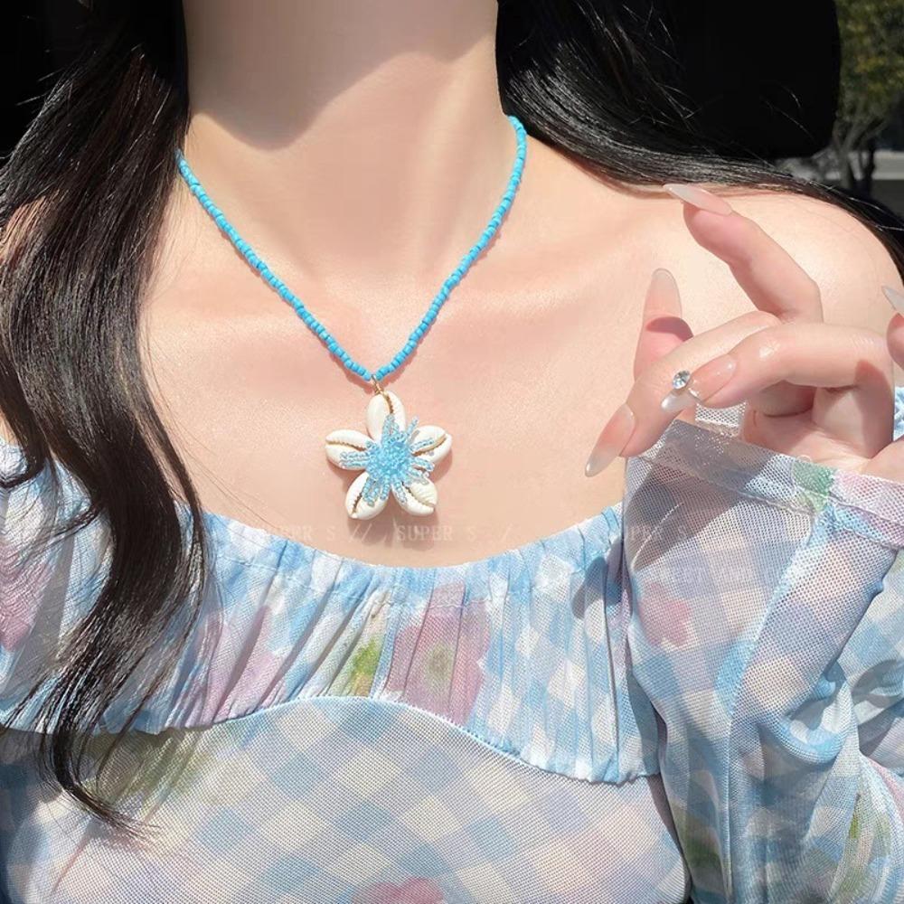 Sea Star Beads Neck Chain Shell Jewelry Accessories New Necklace Summer