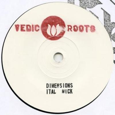 7inch Record ITAL MICK Dimensions Dub VEDIC001 Vedic Roots 2017 UK Reggae Ska Dub Used