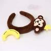 Moon Red Plush Headband Hair Accessories Cartoon Monkey Hairband Sweet Dachshund Hair Hoop  Girls