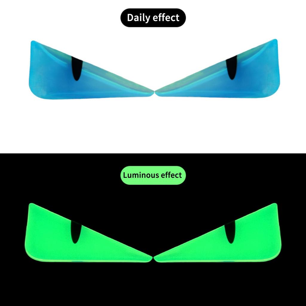 3D Luminous Vinyl Motorcycle Reflective Sticker Cute Eyes Scooter Windshield Decal Accessories For BMW Honda Yamaha Suzuki Vesp