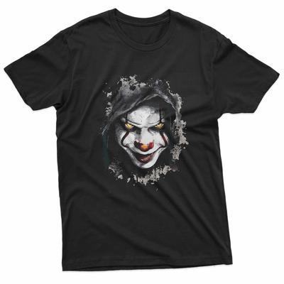 Scary Creepy Clown Face 100% Cotton T-shirt Mens Tees Top