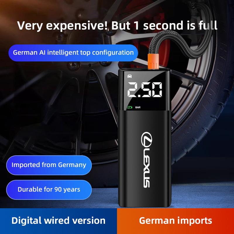 Car Accessories Portable Inflation Pump Auto Mobile Power Bank Tool For Lexus F SPORT GX460 Ct200h IS250 ES 220D IS200 Fsport GS BT9