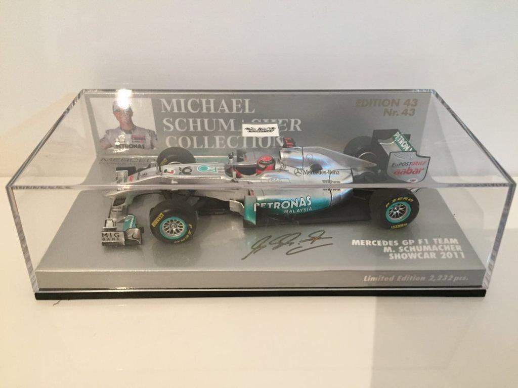 PMA Mercedes GP F1 Team Showcar 2011 Completed Product 1/43 M.Schumacher