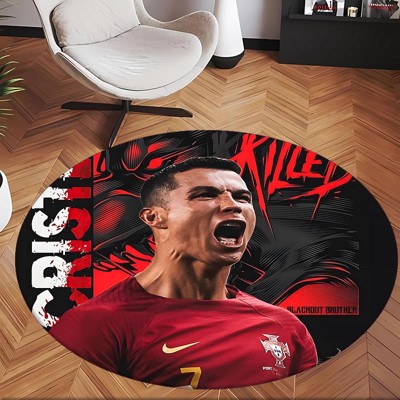 Ronaldo'nun (19) Ofis için Yuvarlak Halı Ofis, Yatak Odası, Oturma Odası ve Ev Alanı için Dekoratif Yer Halısı