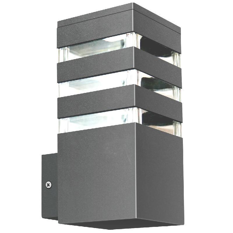 Outdoor Garden Wall Lamp Texas E27 Graphite Ip44 Goldlux