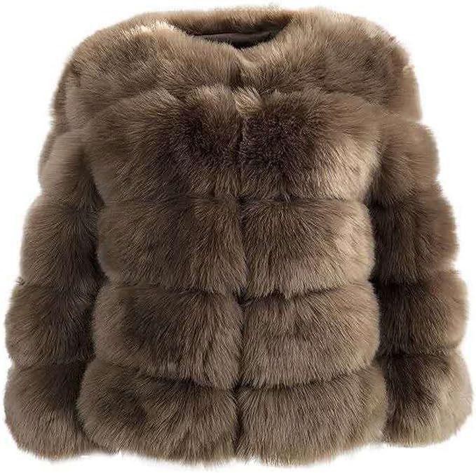 European and American manufacturers winter warm imitation fur jacket women's short fox hair splicing coat