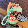 Scallion Vegetable Keychain Pendant Resin Fruit Keyring Resin Fruit Keychain  Couple Gifts