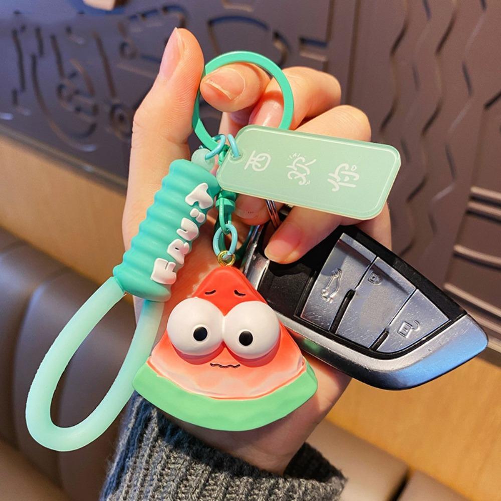 Scallion Vegetable Keychain Pendant Resin Fruit Keyring Resin Fruit Keychain Couple Gifts