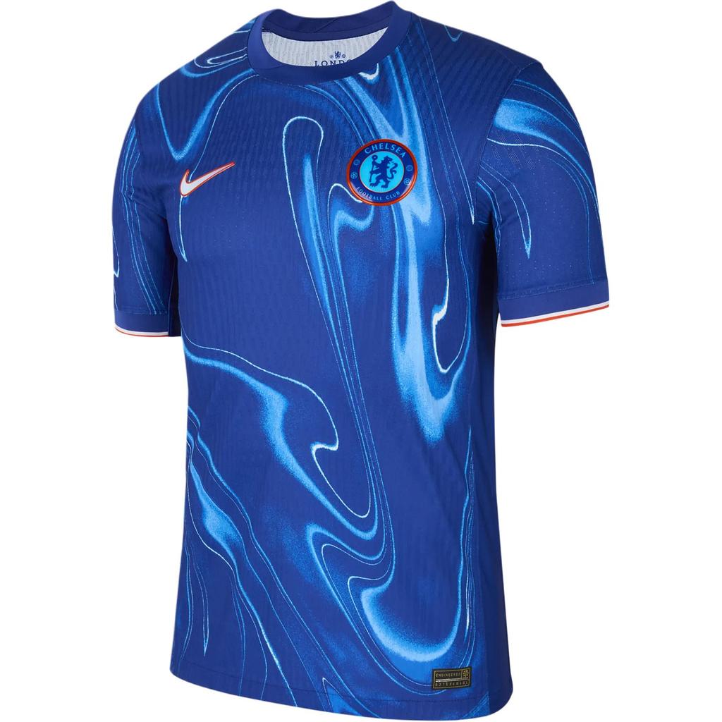 Nike Chelsea Club 2024/25 Season Home Lightweight Quick-Dry Cool Short Sleeve Football Shirt Men tops Impact-Blue Team-Orange White FN8760-496