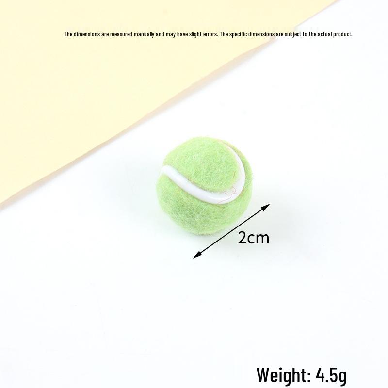Hot-Selling Tennis Keychain Pendant: Simulation Tennis Toy Photography Prop