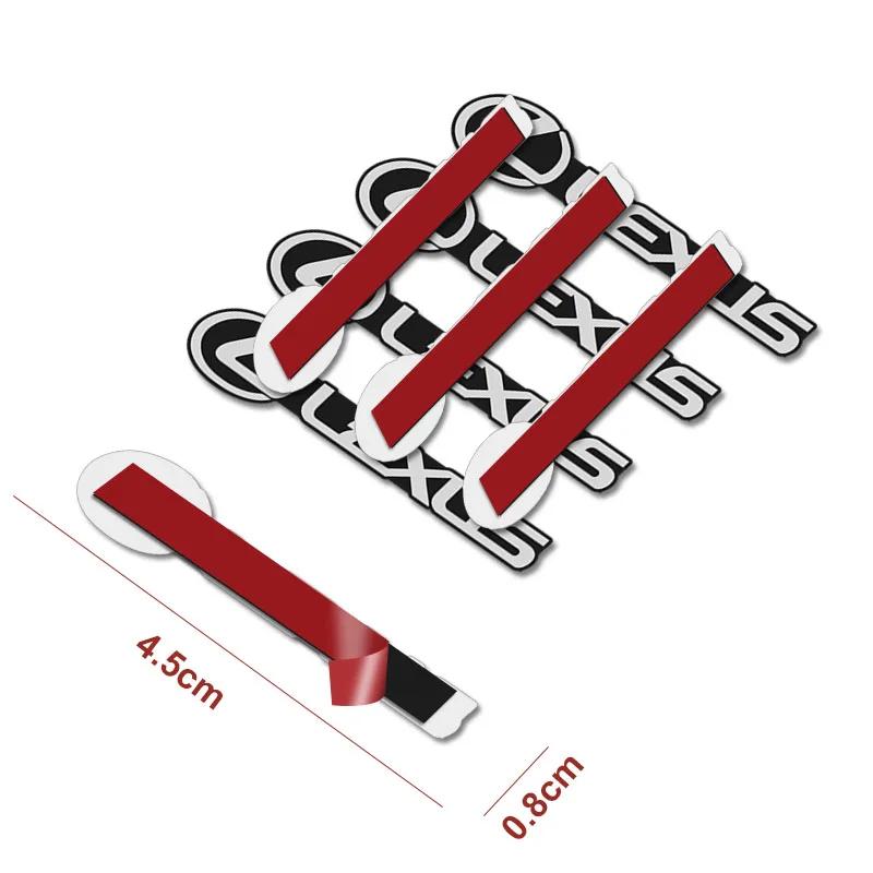 5/10Pcs 3D Aluminum Car Audio Stereo Speaker Badge Emblem Sticker For Lexus GX470 RX330 Ct200h IS200 RX450h IS300h NX300h UX RX
