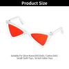 Pet Products Lovely Vintage Triangle Cat Sunglasses Reflection Eye wear glasses For Small Dog Cat Pet Photos Props Accessories