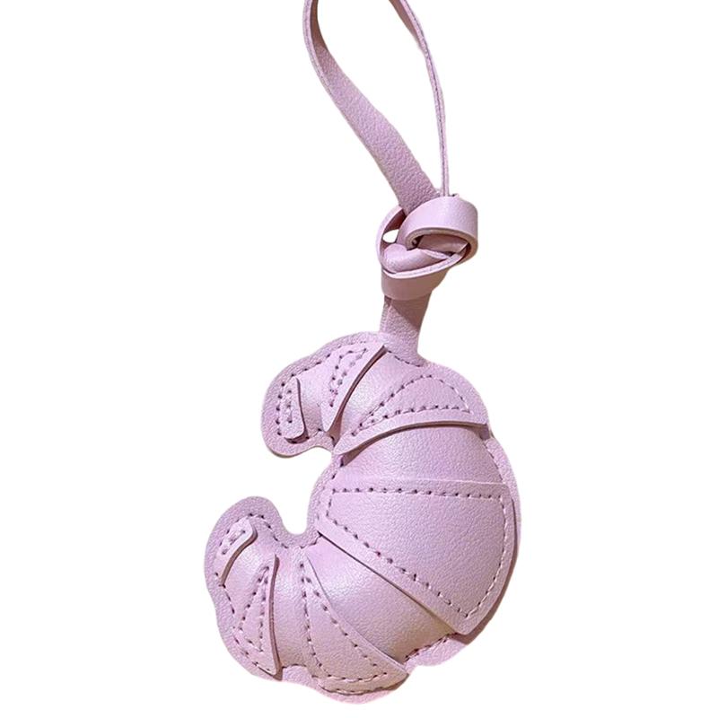 

1 шт. Подвески для сумки Элегантный дизайн из кожаного шнура Шармы для сумки Брелоки Высококлассные подвески для мобильного телефона Милые разноцветные розовый