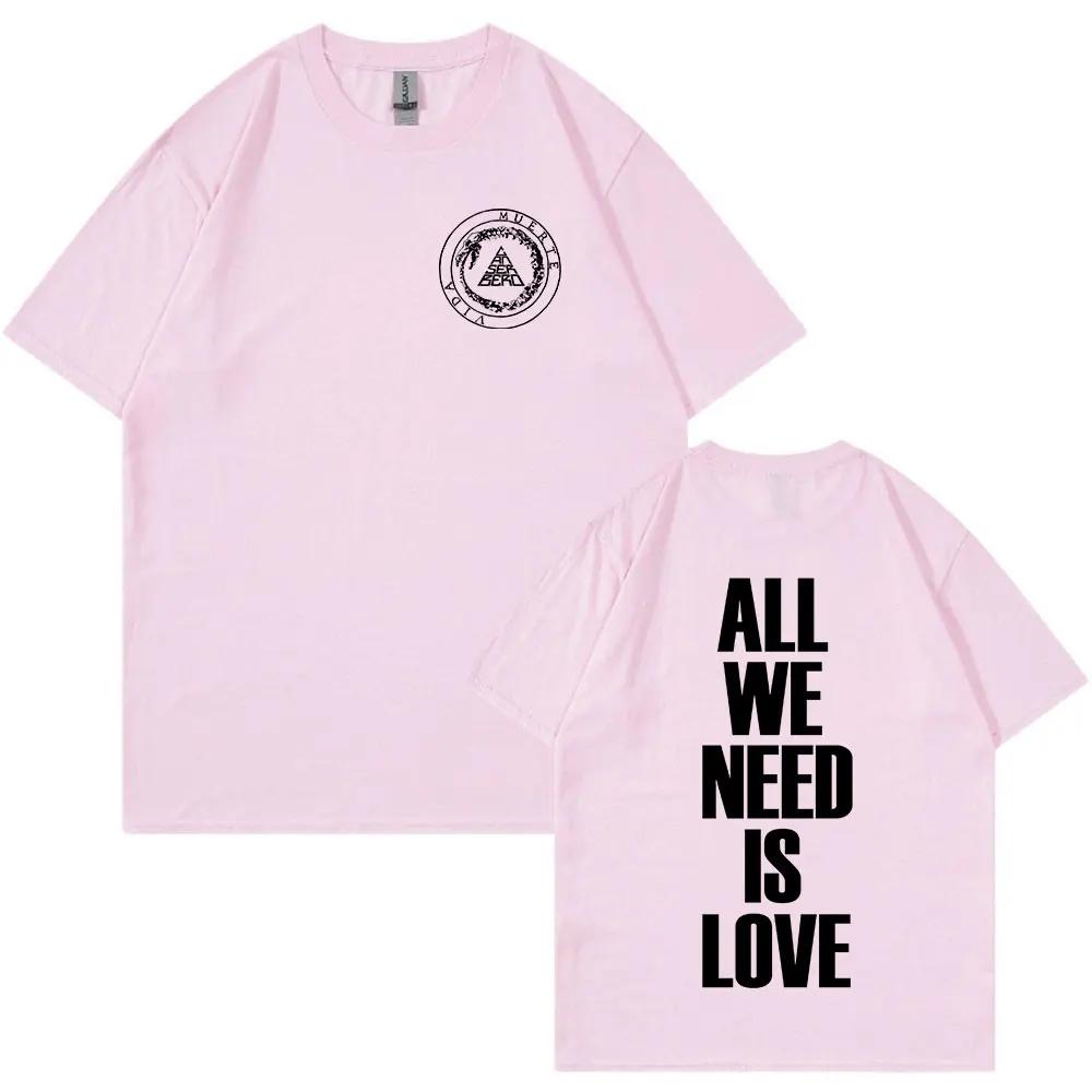 Rapper Canserbero All We Need Is Love Vida T Shirt Men Women Fashion Hip Hop Short Sleeve T-shirts 100% Cotton Harajuku T Shirts