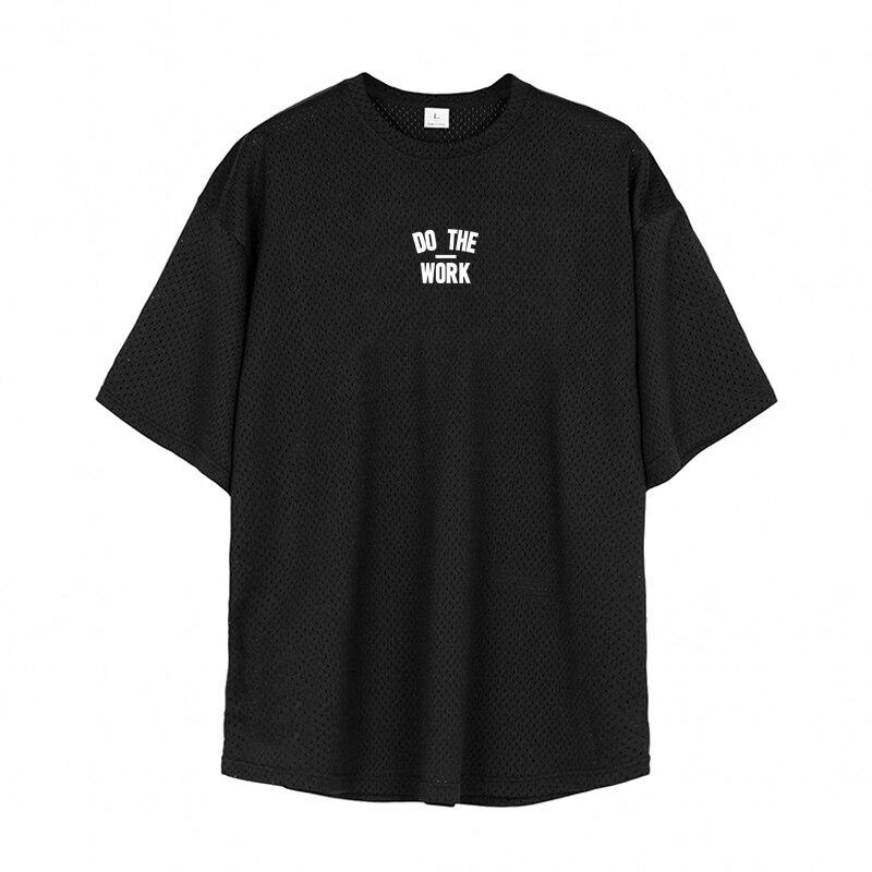 Muscleguys Summer New Arrivals Hollow Breathable T Shirts Men's Tranning Running Mesh Quickly-dry Thin Short-sleeved Fitness Do Excercise