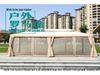 European Outdoor Gazebo Tent: Large, Four-Corner Awning for Courtyards and Carports