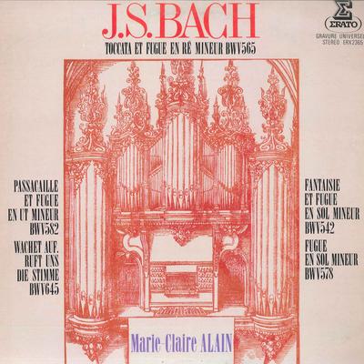LP Record MARIE CLAIRE ALAIN  J.s.bach Toccata Et Fugue En Re Min ERX2365 ERATO 1978 Japan Classical Used