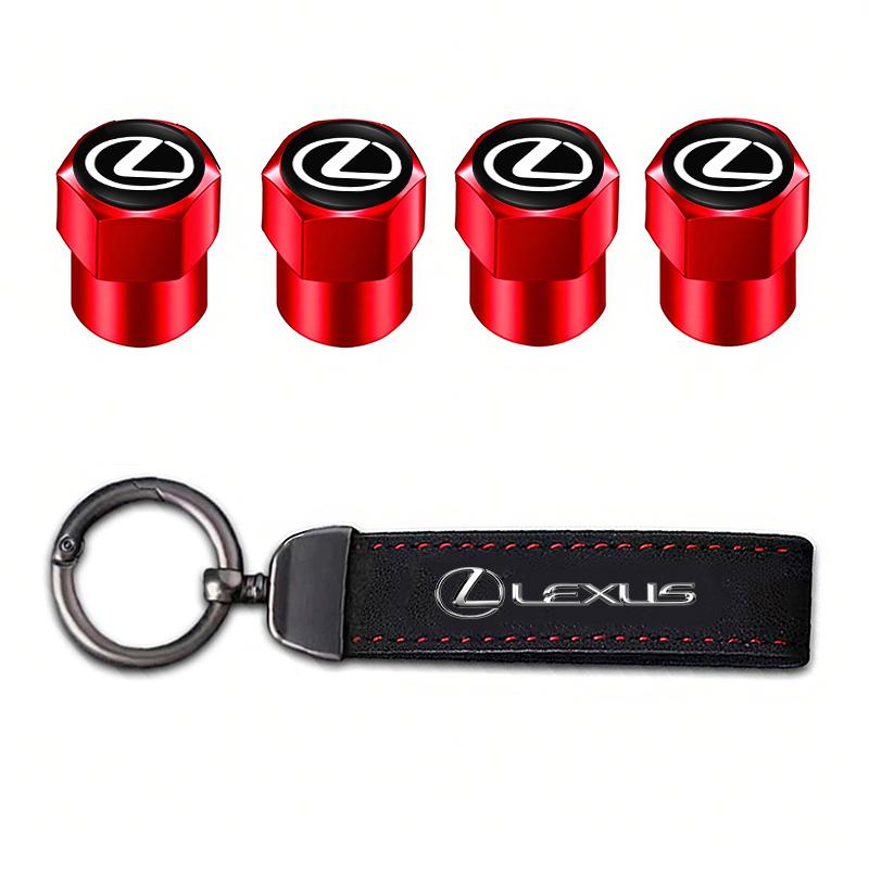 Auto Reifen Felgen Ventilkappen Abdeckung Wildleder Auto Schlüsselanhänger Ring Schlüsselanhänger Für Lexus RX330 IS250 RX350 IS300h NX300h RX400h Ct200h ES300h